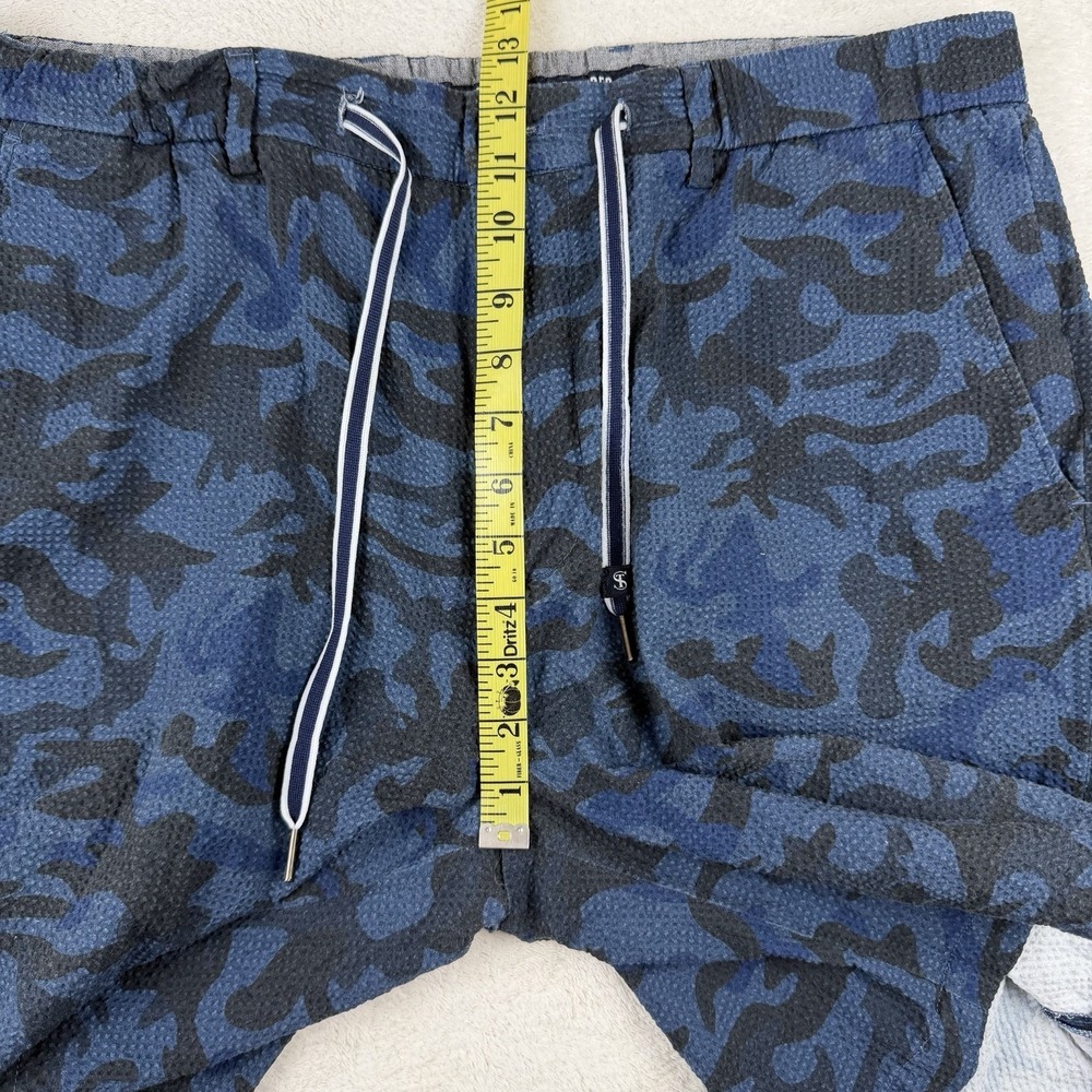 FootJoy x Todd Snyder Seersucker Golf Shorts Men's XL Stretch Designer Blue Camo - Picture 14 of 16